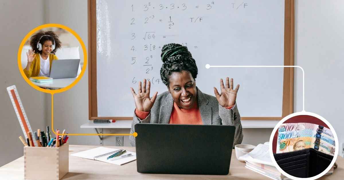 Make Money Online Teaching In Botwana Dithutong | Dithutong: Online Courses & eLearning in Botswana | eLearning for Botswana A person making money in Botswana by teaching online with Dithutong.